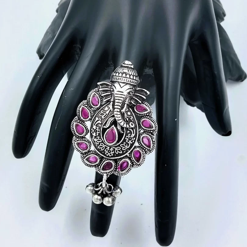 Divine Ganesh Elegance Ring - Image 3